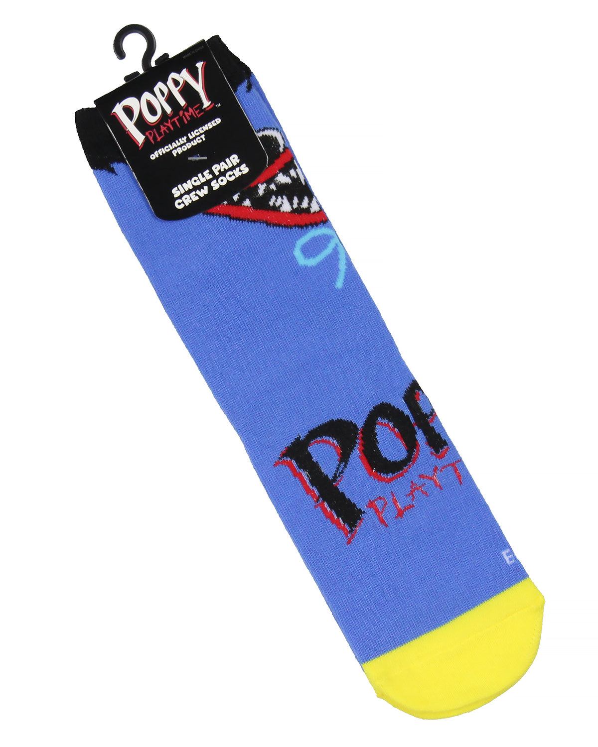 Poppy Playtime Youth Huggy Character Design Crew Socks For Boys And Girls