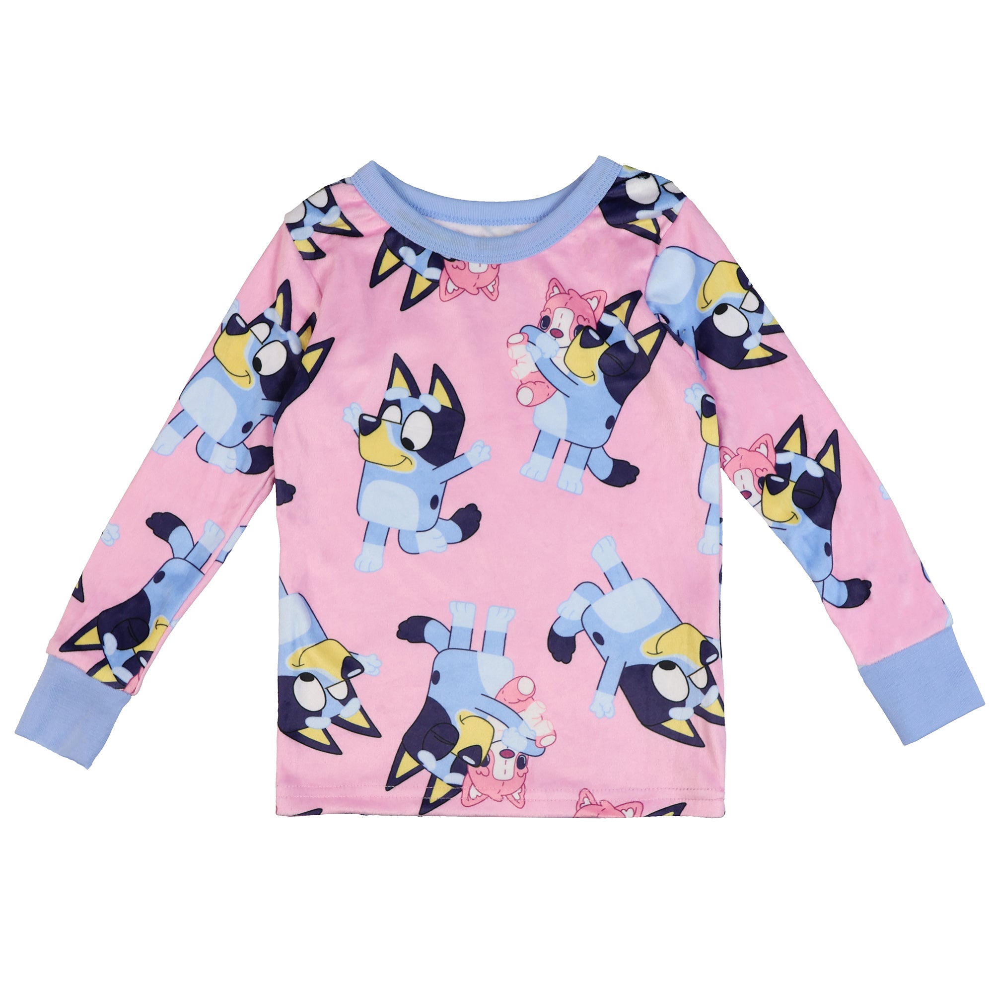 Bluey Pajamas Girls' Polly Puppy 2-Piece Tight Fit Lounge Sleep Set
