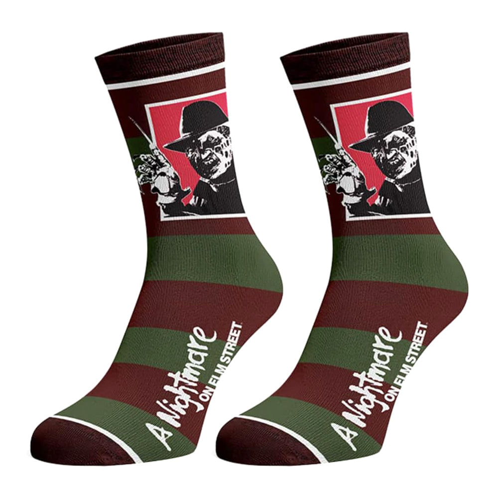 Horror Themed Men's It Nightmare On Elm Street Friday The 13th 3-Pack Crew Socks