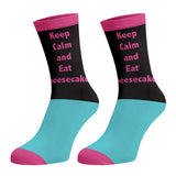 The Golden Girls Men's Keep Calm And Eat Cheesecake 3-Pack Adult Crew Socks