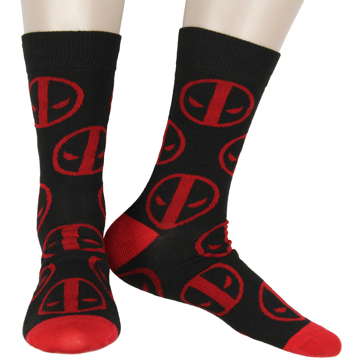 Marvel Deadpool The Degenerate Men's 3-Pack Mid-Calf Adult Crew Socks