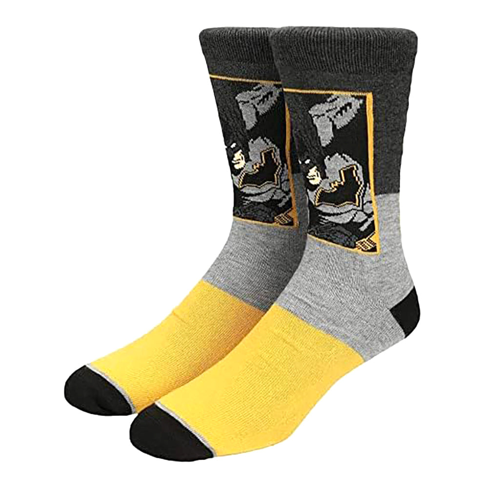DC Comics Justice League Men's The Flash Batman Superman Adult 3-Pack Crew Socks