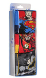 DC Comics Justice League Men's The Flash Batman Superman Adult 3-Pack Crew Socks