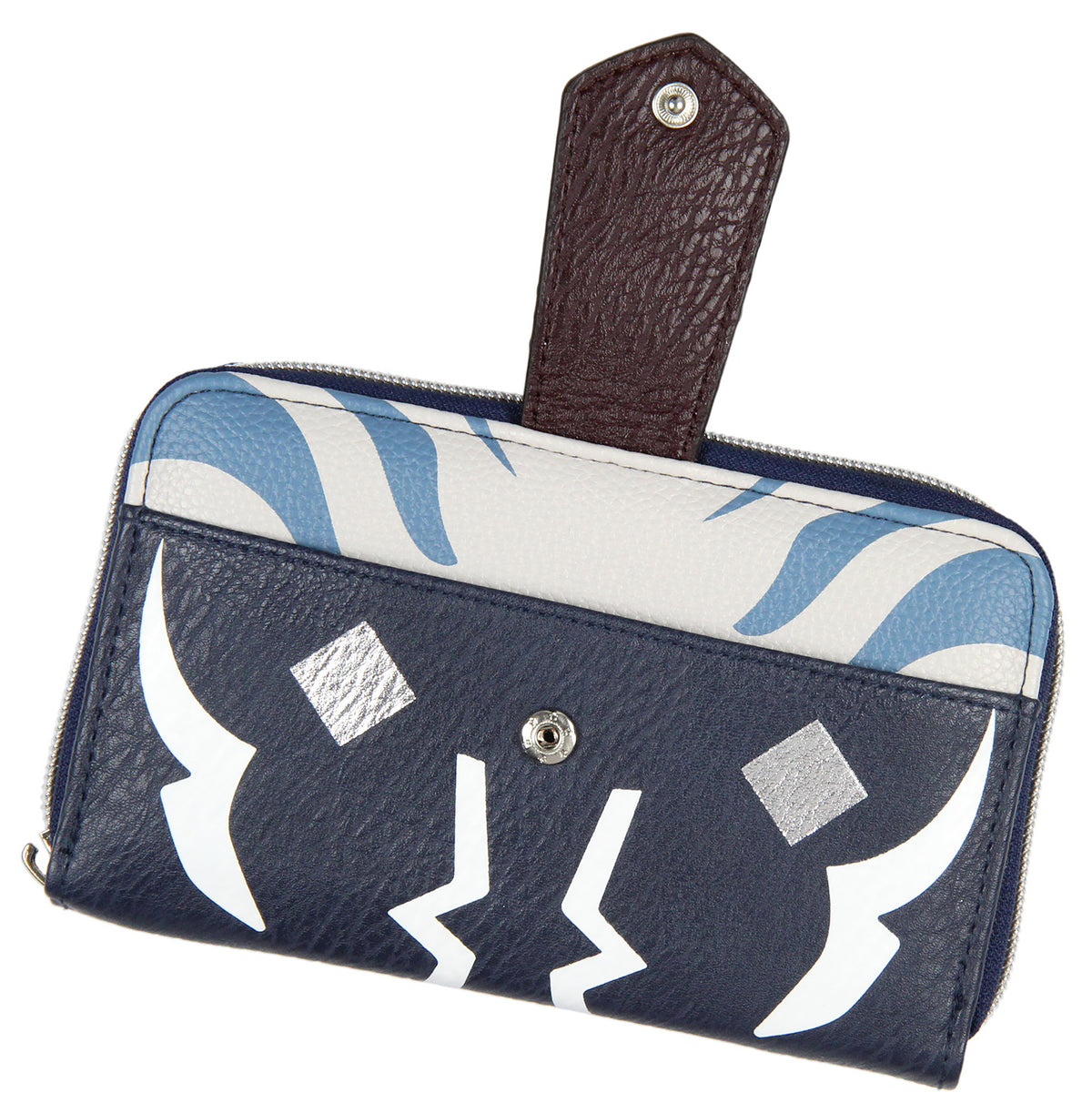Star Wars Ahsoka Tano Full Zip Closure Wrist Strap Wallet w/ Tech Pocket