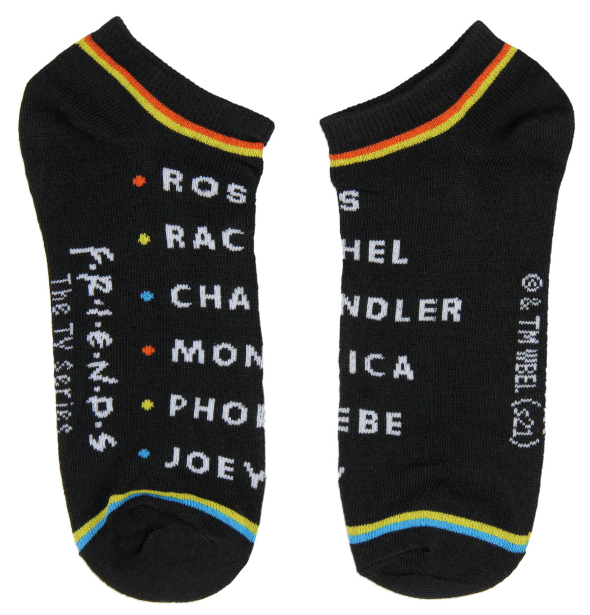 Friends TV Show Socks Pivot Pivot Mix and Match Adult Ankle Socks 5 Pack