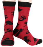 Harry Potter Socks House Crest and Animal Designs 5 Pack Adult Crew Socks