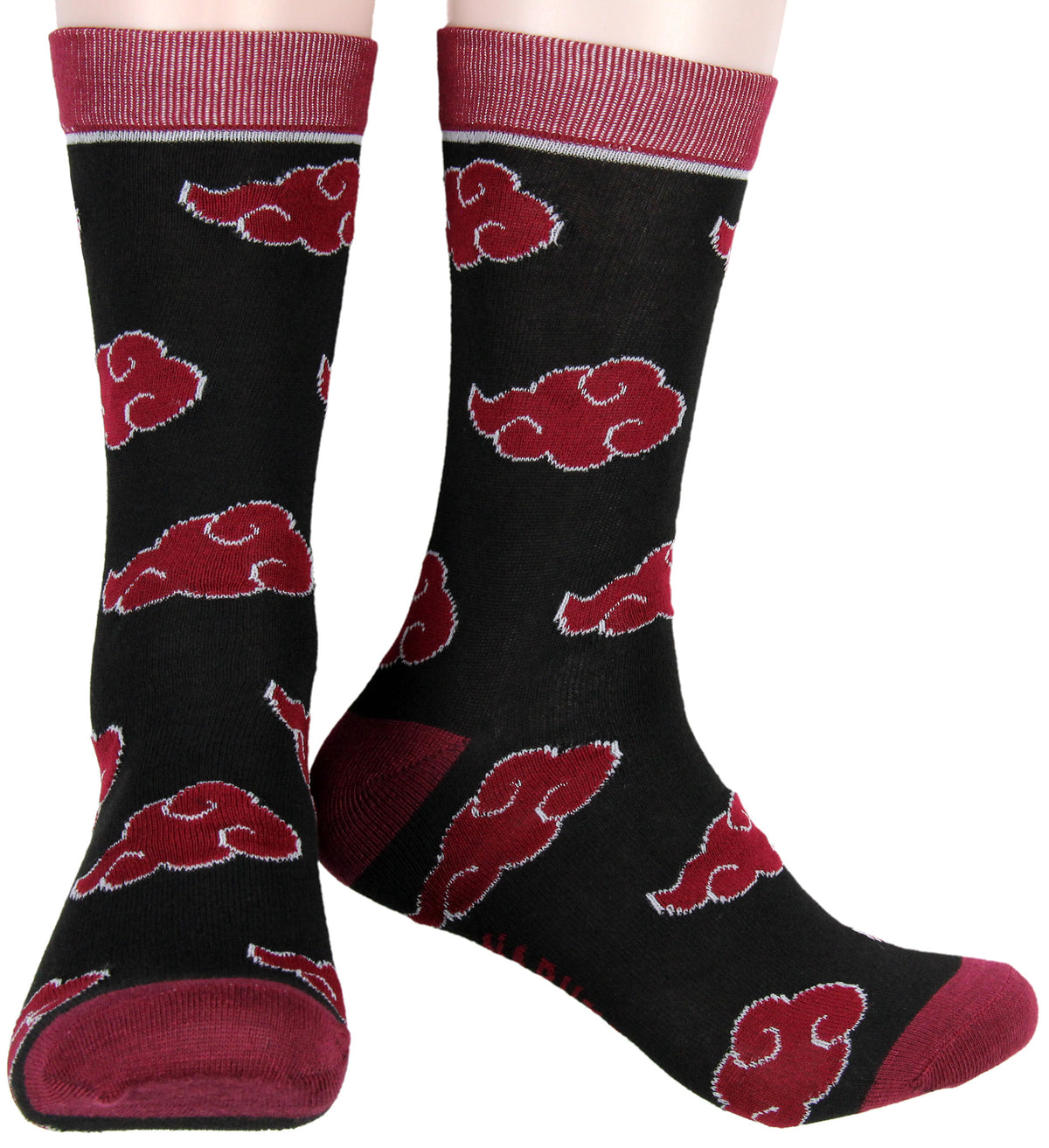 Naruto Shippuden Socks Uchiha Akatsuki Uzumaki Clan 5 Pack Adult Crew Socks
