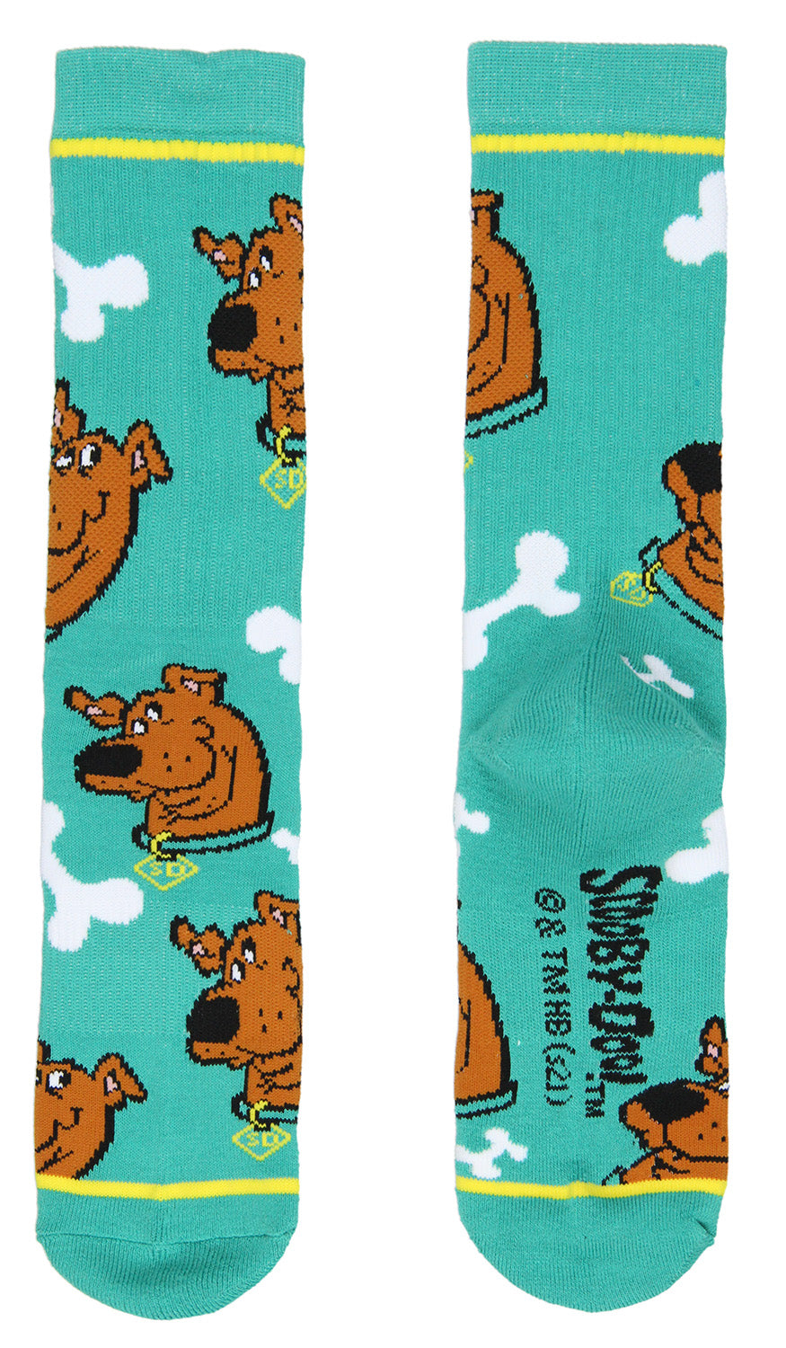 Scooby Doo Men's Socks Scrappy And Scooby 2 Pack Athletic Adult Crew Socks