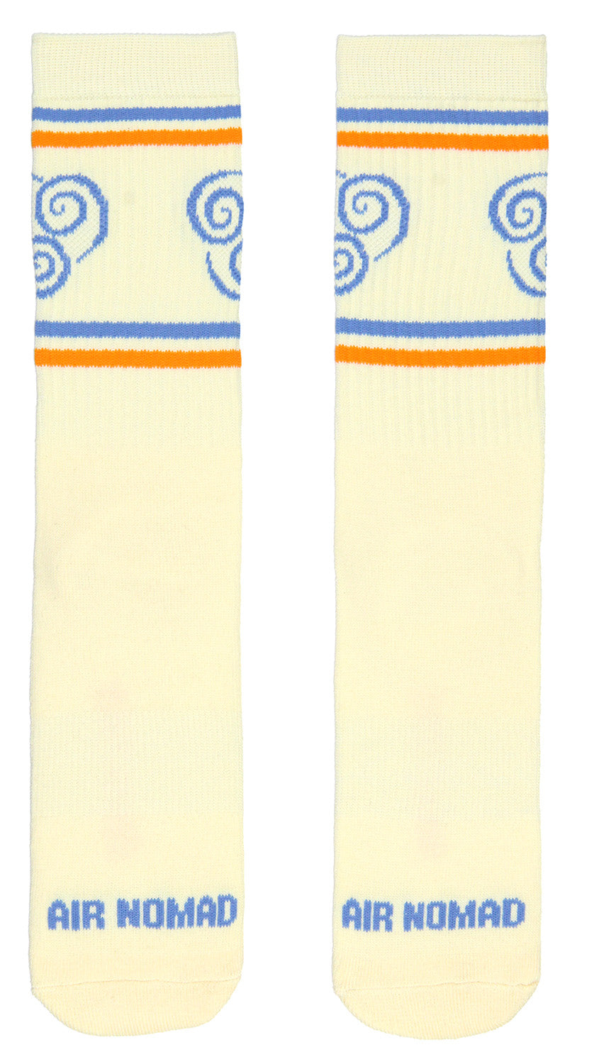 Avatar The Last Airbender Aang Tattoo Men's 2 Pack Athletic Adult Crew Socks