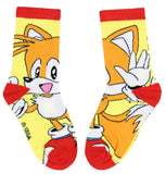 Sega Sonic The Hedgehog Boys' Socks Tails And Sonic 2 Pairs Athletic Crew Socks