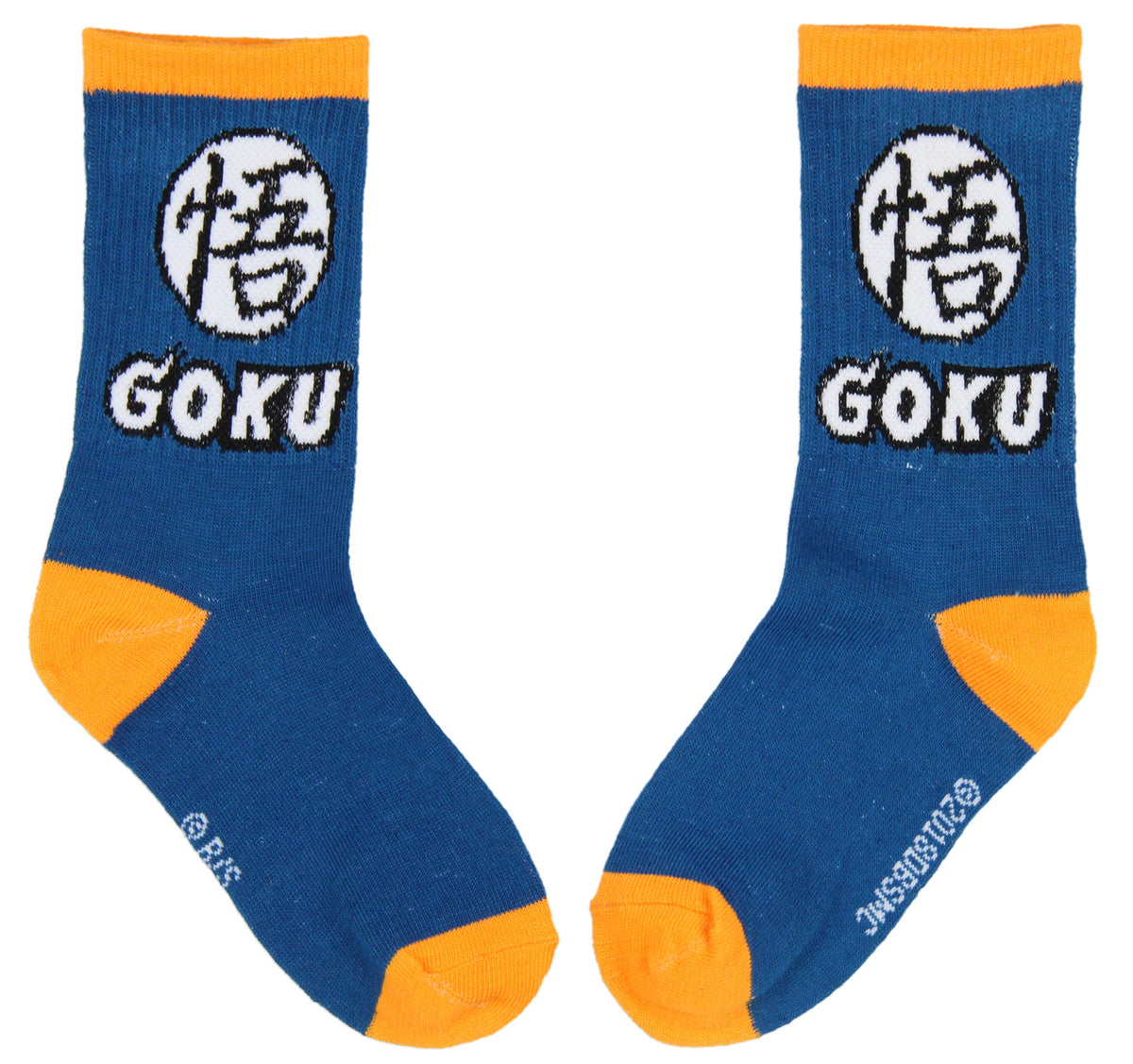 Dragon Ball Z Boys' Socks Goku Kame Symbols 2 Pairs Kids Athletic Crew Socks