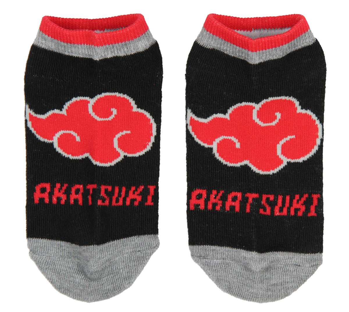 Naruto Shippuden Boys' Akatsuki Uzumaki Uchiha Clan 4 Pairs Kids No Show Socks