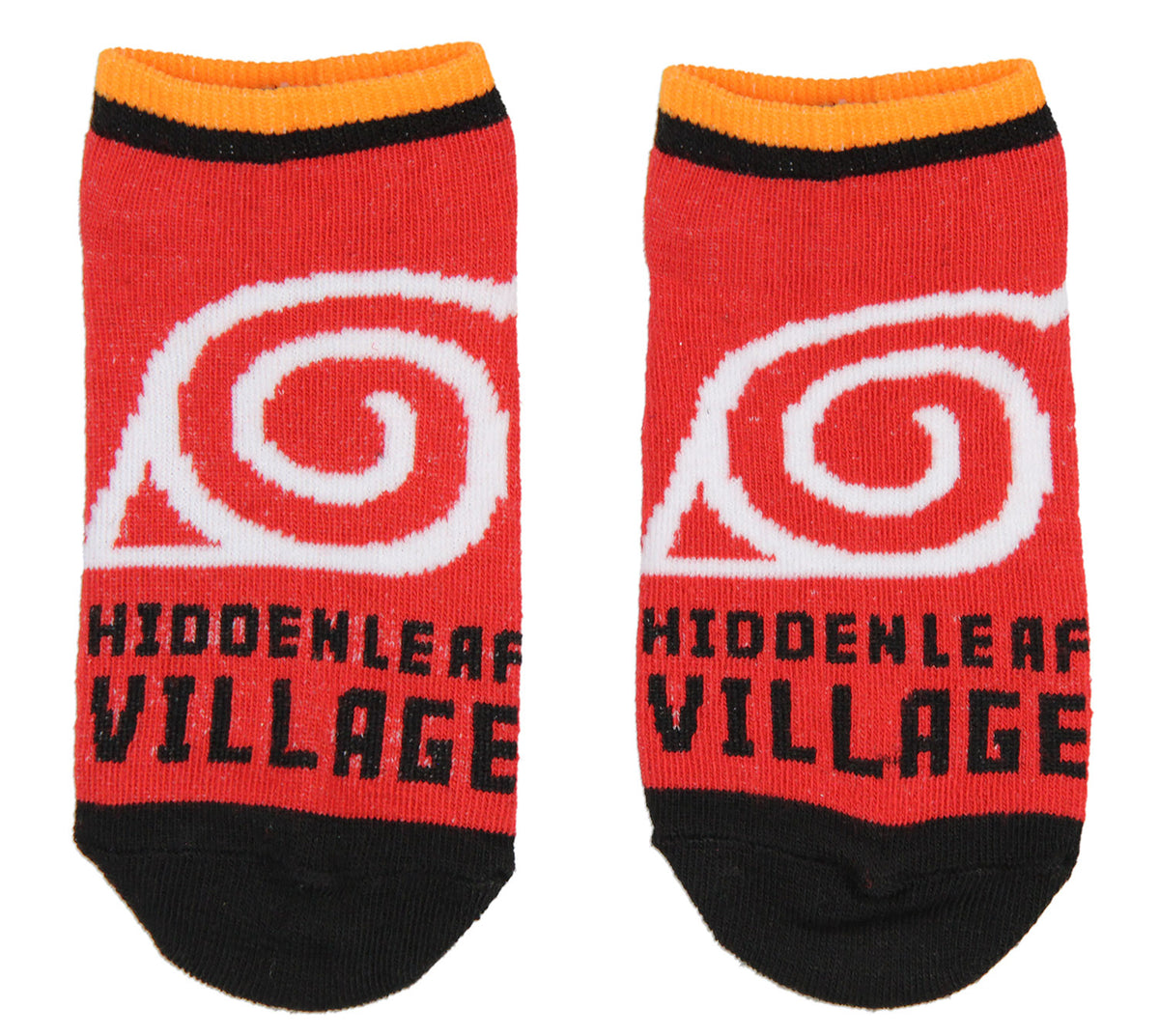 Naruto Shippuden Boys' Akatsuki Uzumaki Uchiha Clan 4 Pairs Kids No Show Socks