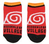 Naruto Shippuden Boys' Akatsuki Uzumaki Uchiha Clan 4 Pairs Kids No Show Socks