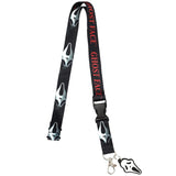 GhostFace Breakaway Lanyard With Rubber Charm And Clear ID Badge Holder
