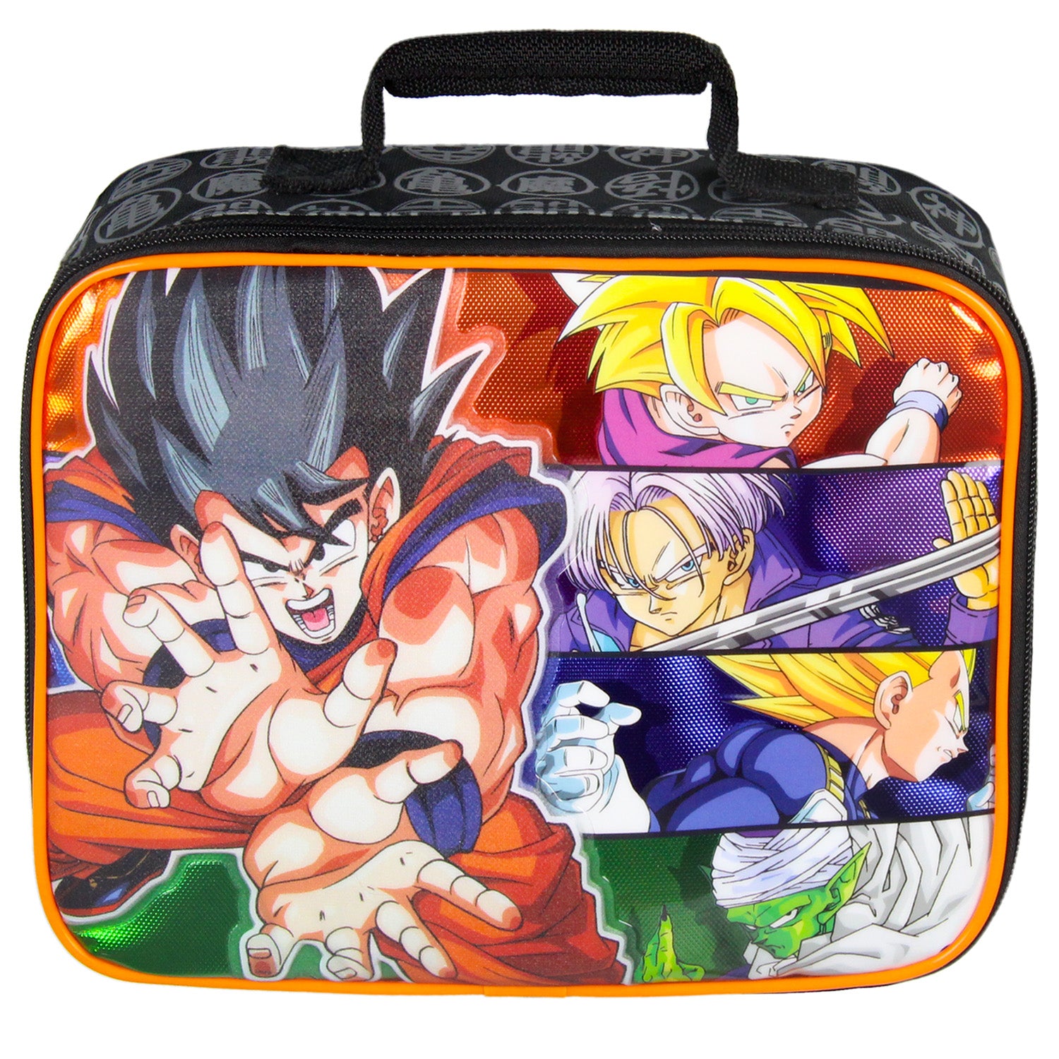 Dragon Ball Z Lunch Box Character Panel Goku Kamehameha Lunch Bag Tote 10"