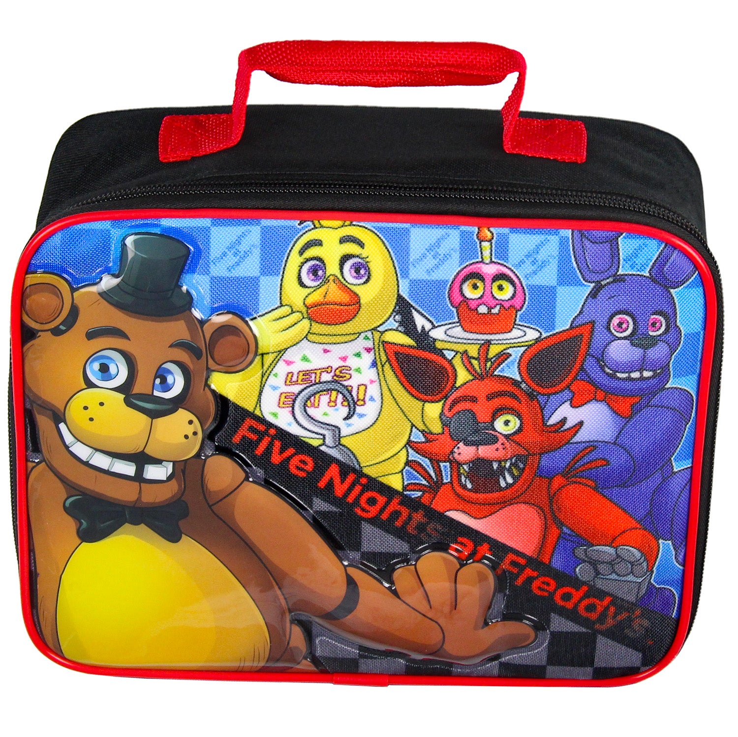 Five Night's At Freddy's FNAF Insulated Lunch Box Tote Bag 10"