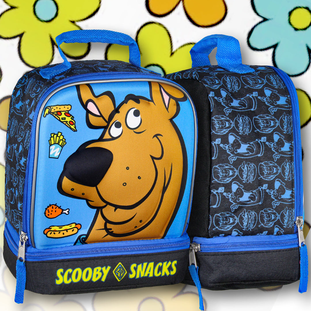 Scooby-Doo Scooby Snacks Dual Compartment Insulated Lunch Tote Bag 10" - Seven Times Six