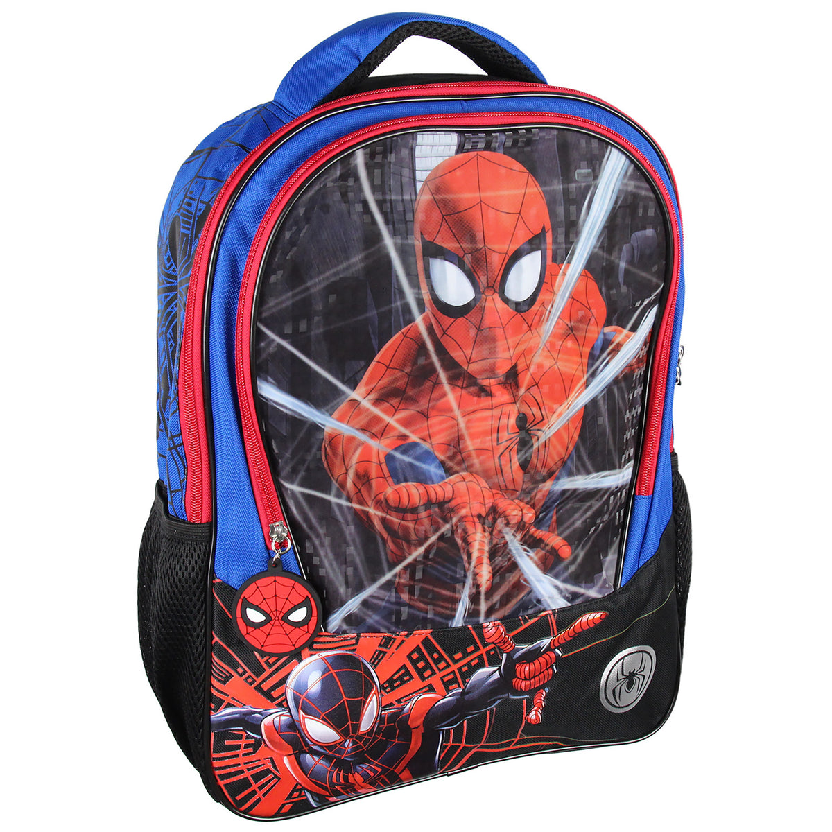 Marvel Spider-Man And Miles Morales Light-Up Web Slinger Travel Backpack 16"