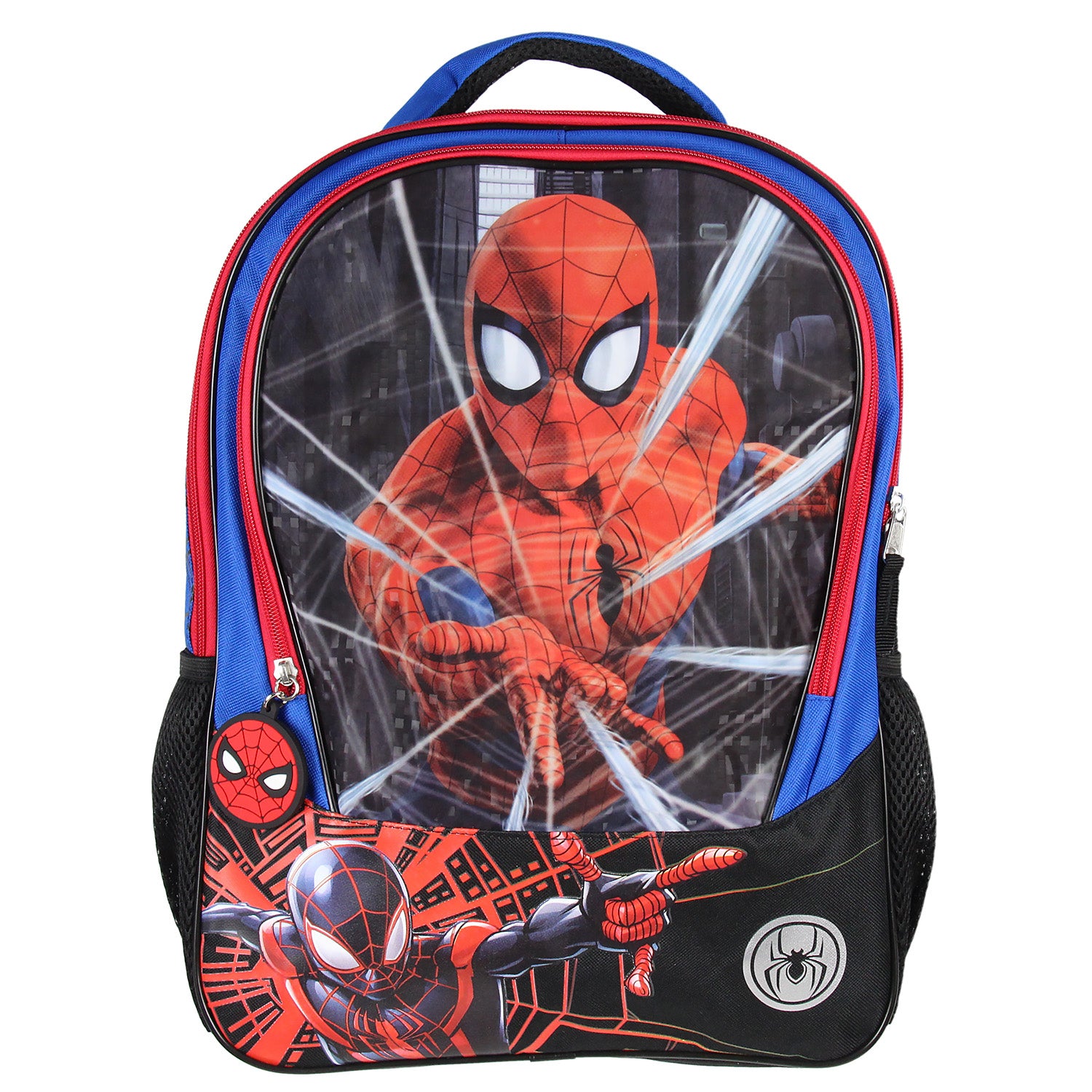 Marvel Spider-Man And Miles Morales Light-Up Web Slinger Travel Backpack 16"