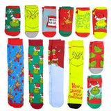 The Grinch Merry Grinchmas 12 Grinchy Days Of Socks Mix and Match Gift Box Set