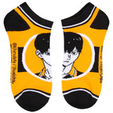 Haikyu!! Volleyball Manga Anime Multi-Character Adult 5 Pk No Show Ankle Socks