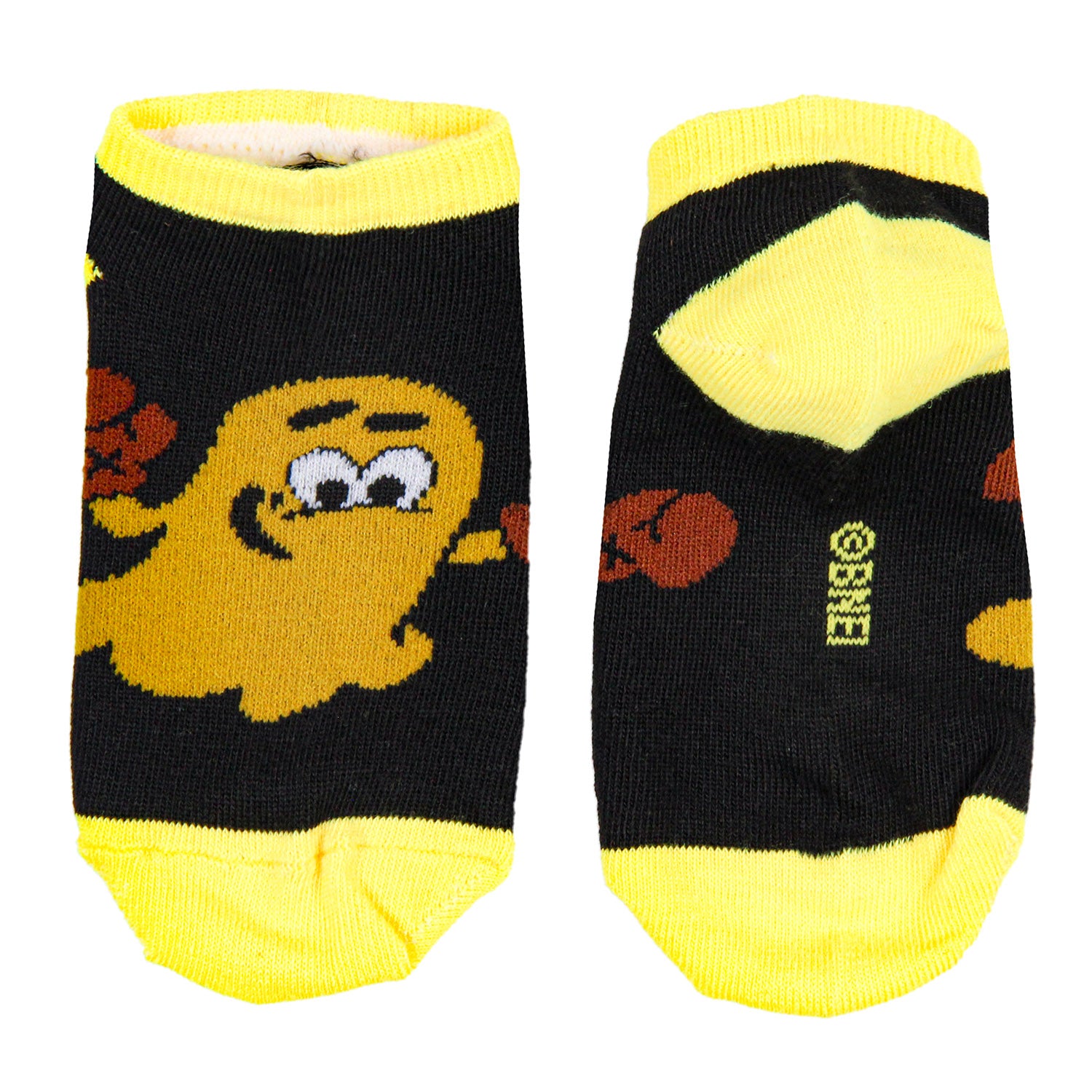 Pac-Man Multi-Character Design Kids Ankle No-Show Socks 4 Pairs