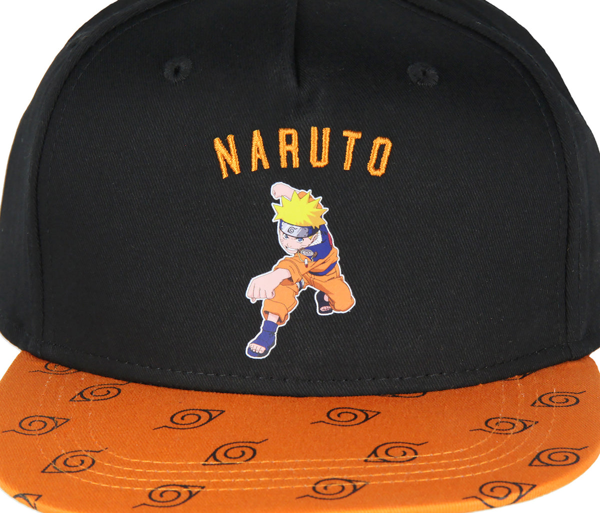 Naruto Shippuden Youth Naruto Uzumaki Leaf Village Logo Adjustable Snapback Hat