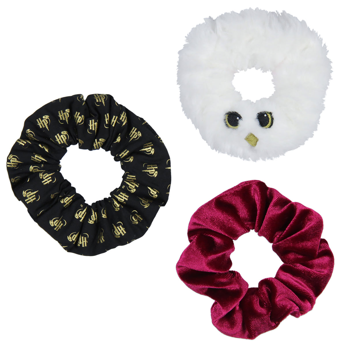 Harry Potter Hedwig Owl Scrunchie Set Hair Ties Hair Accessories