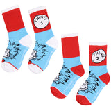 Dr. Seuss Book Titles and Characters Kids Week Of Socks Box Set 7 Pairs