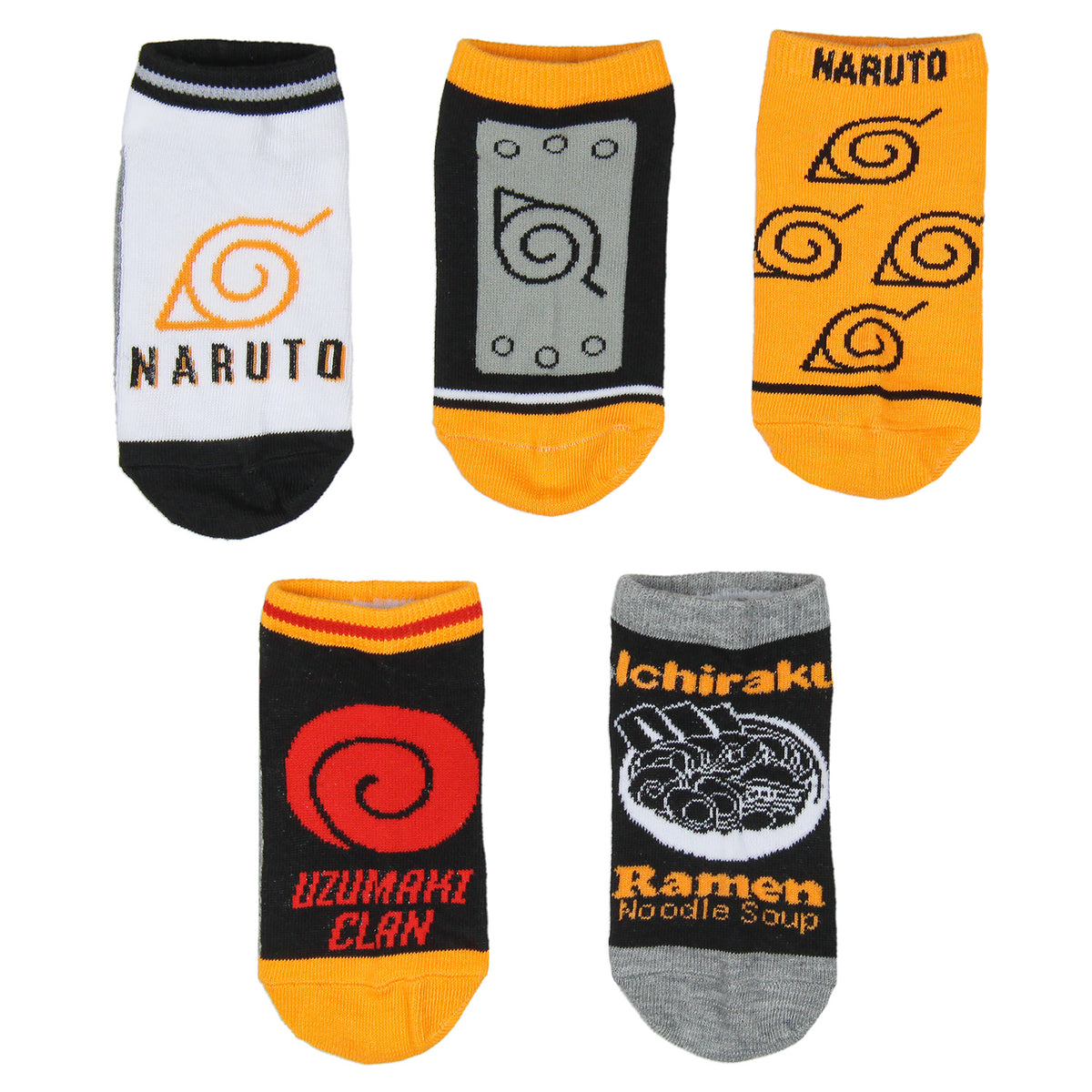 Naruto Shippuden Youth Week Of Socks Uzumaki Clan And Symbols 7 Pairs Of Socks