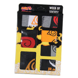 Naruto Shippuden Youth Week Of Socks Uzumaki Clan And Symbols 7 Pairs Of Socks
