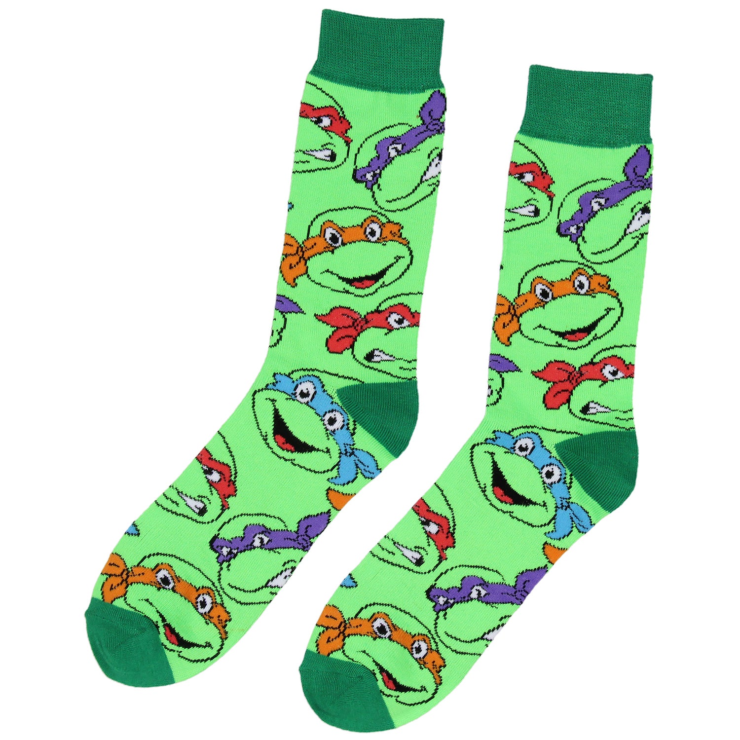 Teenage Mutant Ninja Turtles Classic Retro Cartoon Crew Socks
