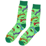 Teenage Mutant Ninja Turtles Classic Retro Cartoon Crew Socks