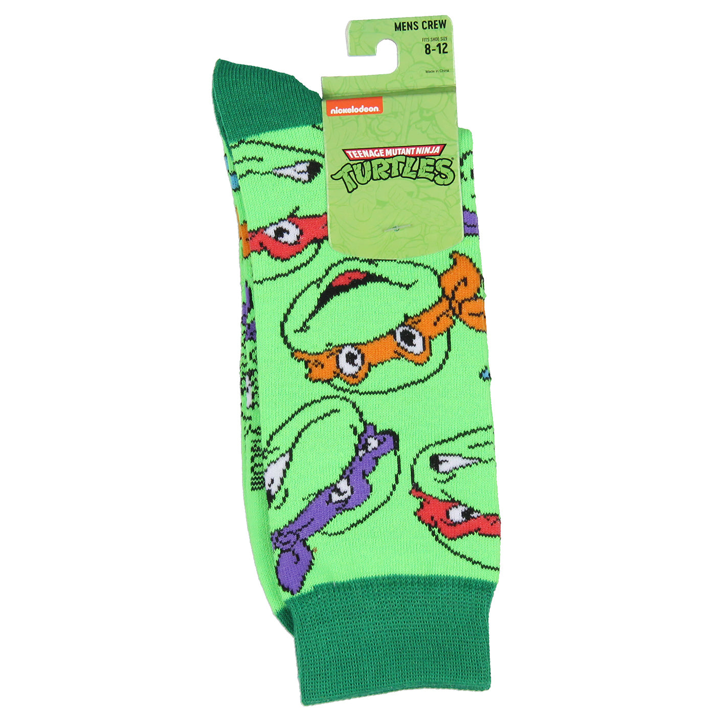 Teenage Mutant Ninja Turtles Classic Retro Cartoon Crew Socks