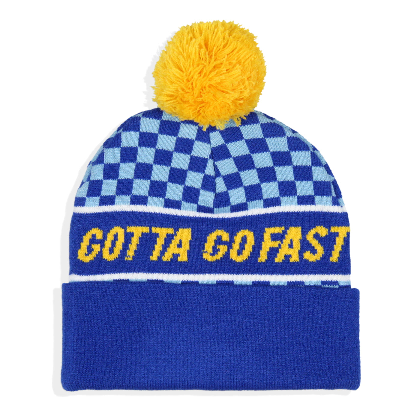 Sonic The Hedgehog Gotta Go Fast Cuffed Pom Beanie Hat
