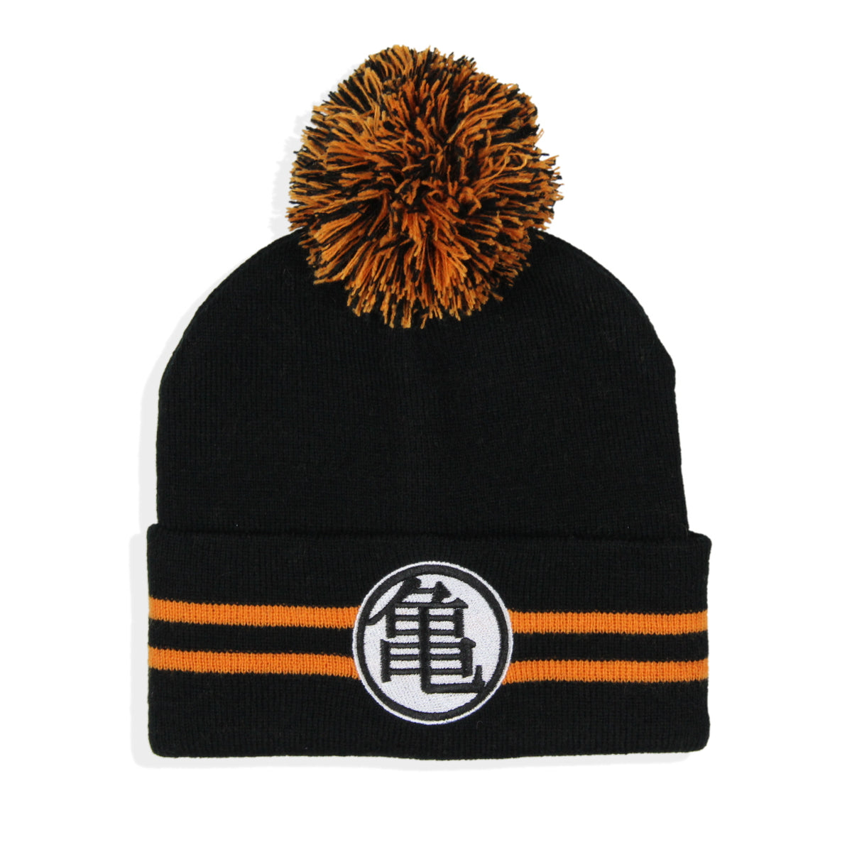Dragon Ball Z Beanie Anime Goku Master Roshi Turtle Hermit Logo Cuff Pom Hat Cap