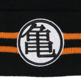 Dragon Ball Z Anime Goku Master Roshi Turtle Hermit Logo Cuff Pom Beanie Hat