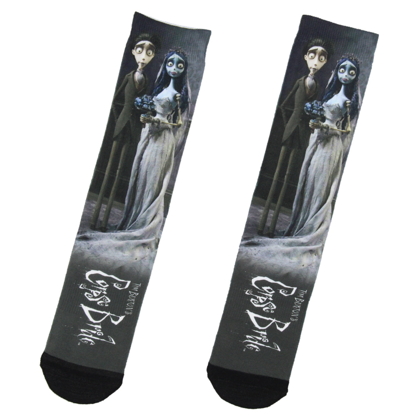 Corpse Bride Land Of The Dead Sublimation Crew Socks For Men Women