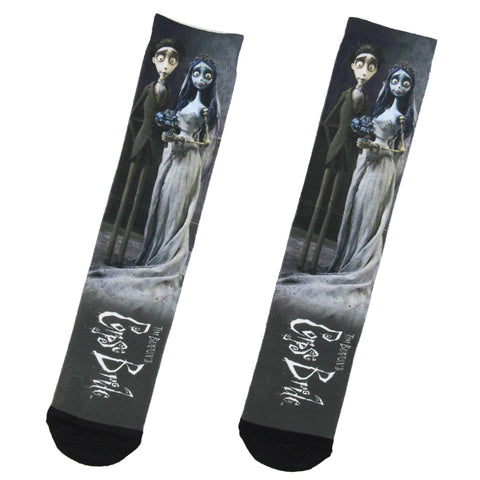 Corpse Bride Land Of The Dead Sublimation Crew Socks For Men Women