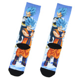 Dragon Ball Z Goku And Vegeta Super Saiyan Sublimated Men's Crew Socks 1 Pair
