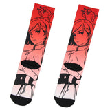 Jujutsu Kaisen Mens Anime Manga Nobara Kugisaki Character Sublimated Crew Socks