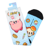 Kirby Loves To Eat Gaming Design Sublimation Crew Socks