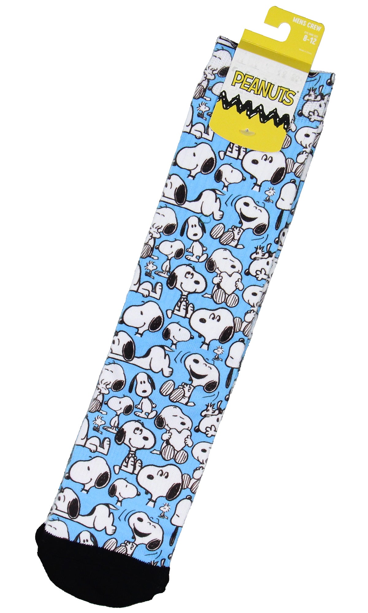 Peanuts Snoopy Allover Character Design Adult Sublimated Crew Socks