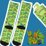Teenage Mutant Ninja Turtles Character Design Sublimation Crew Socks