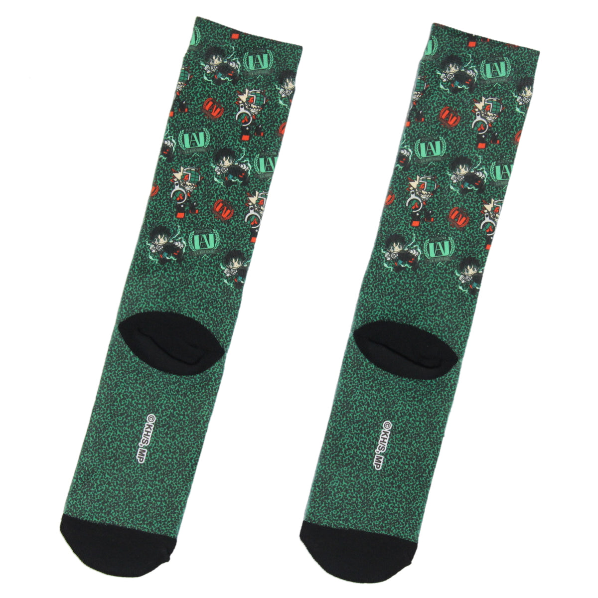My Hero Academia Plus Ultra Allover Design Men's Sublimated Crew Socks