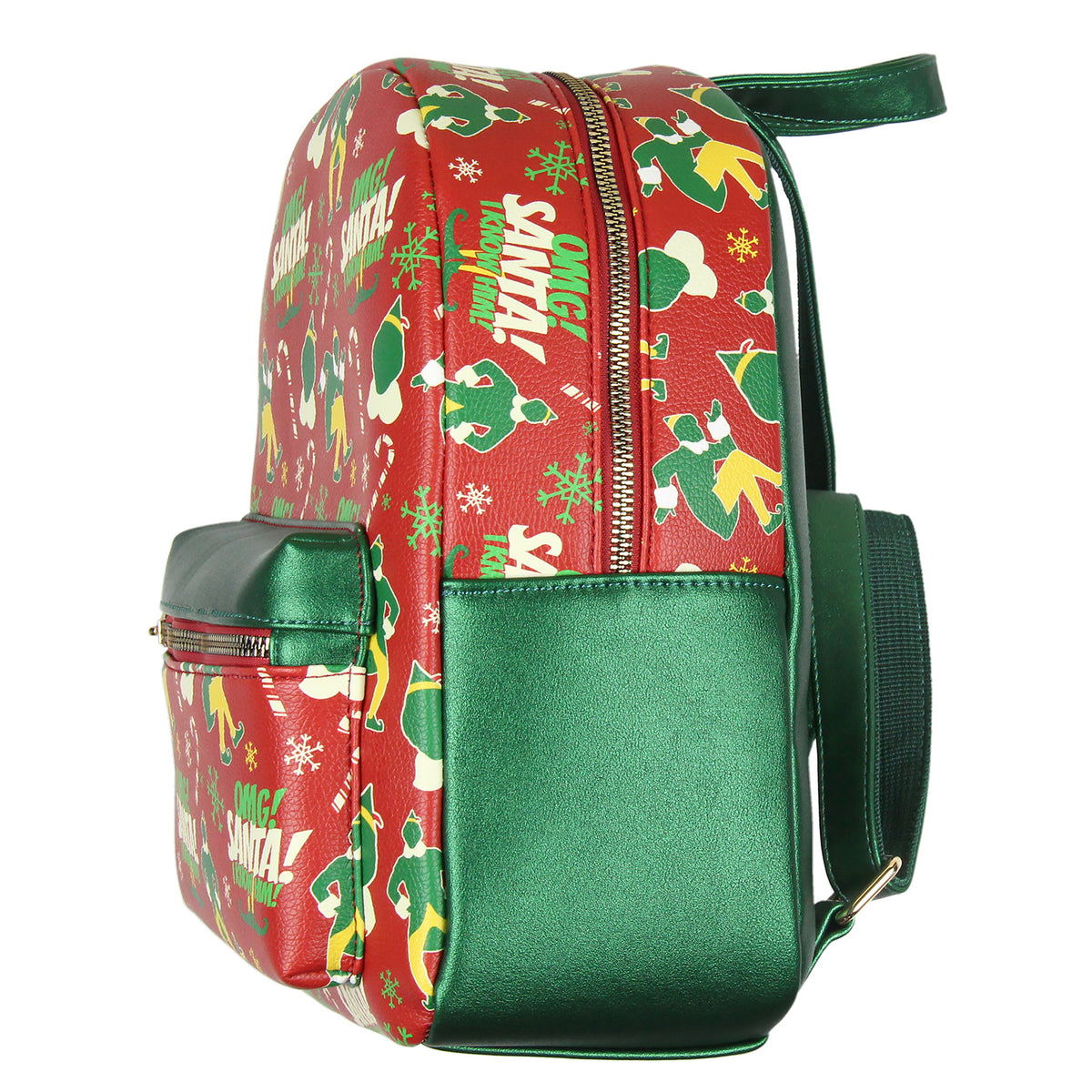 Elf The Movie Buddy OMG! Santa! I Know Him Faux Leather Mini Backpack 12"