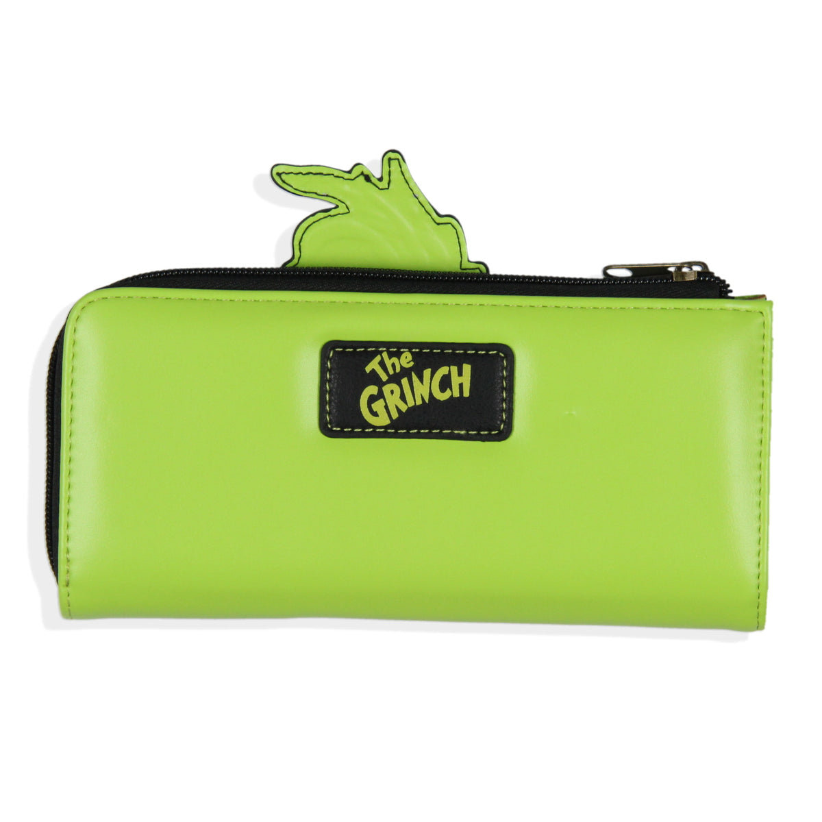 Dr. Seuss How The Grinch Stole Christmas Character Faux Leather Zip Close Wallet