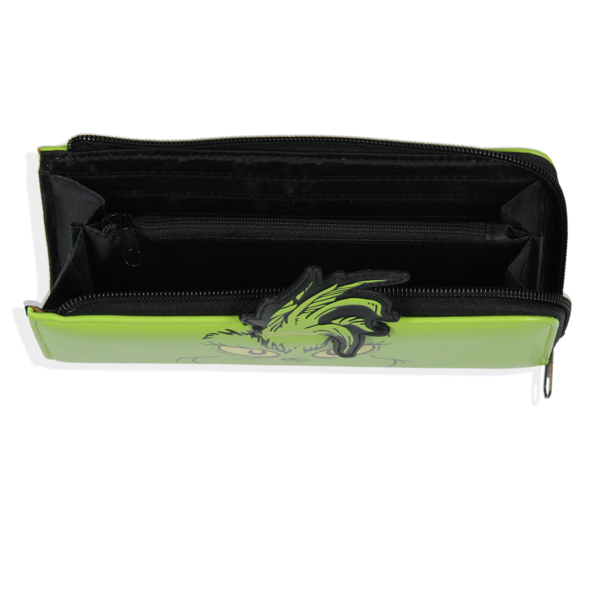 Dr. Seuss How The Grinch Stole Christmas Character Faux Leather Zip Close Wallet