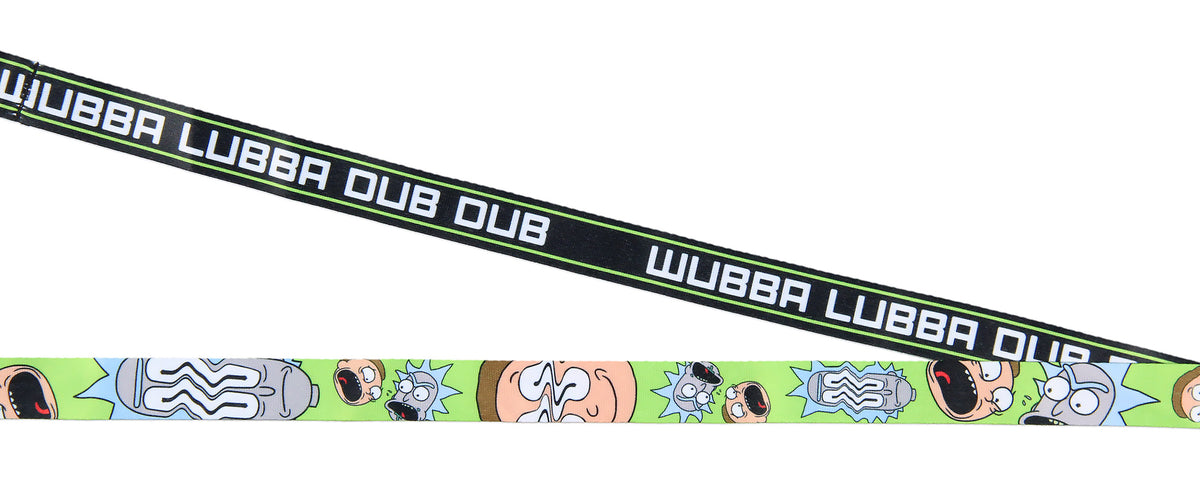 Rick And Morty Wubba Wubba Lanyard with ID Holder Charm and Sticker